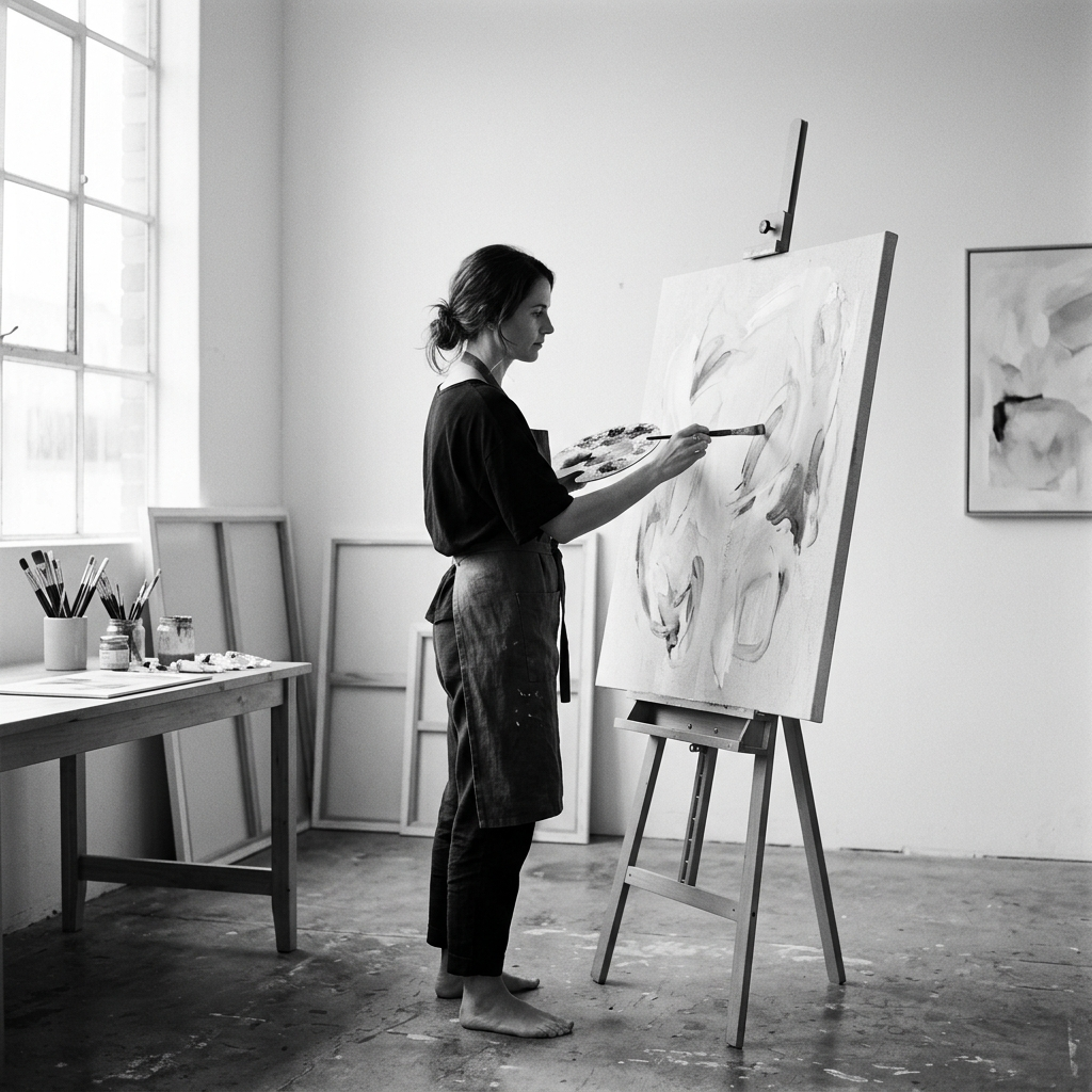 Artist Dashboard & Catalogue Management — Artist portal allowing creators to upload portfolio pieces, set dimensions and pricing, and manage incoming venue curation proposals.